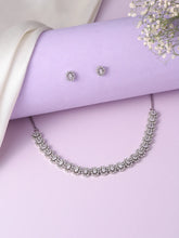 Luxe Halo CZ Necklace & Earrings Set