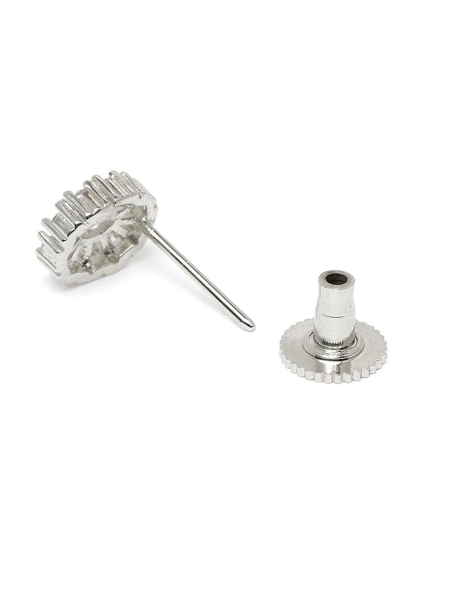 Luxe Halo CZ Necklace & Earrings Set