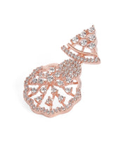 Timeless Floral CZ Necklace Earrings Set