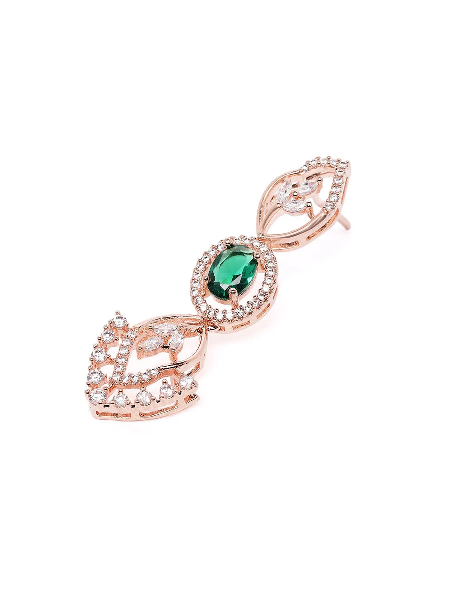 Stylish Crystal CZ Linked Necklace Set