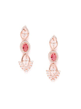 Stylish Crystal CZ Linked Necklace Set