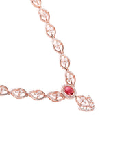 Stylish Crystal CZ Linked Necklace Set