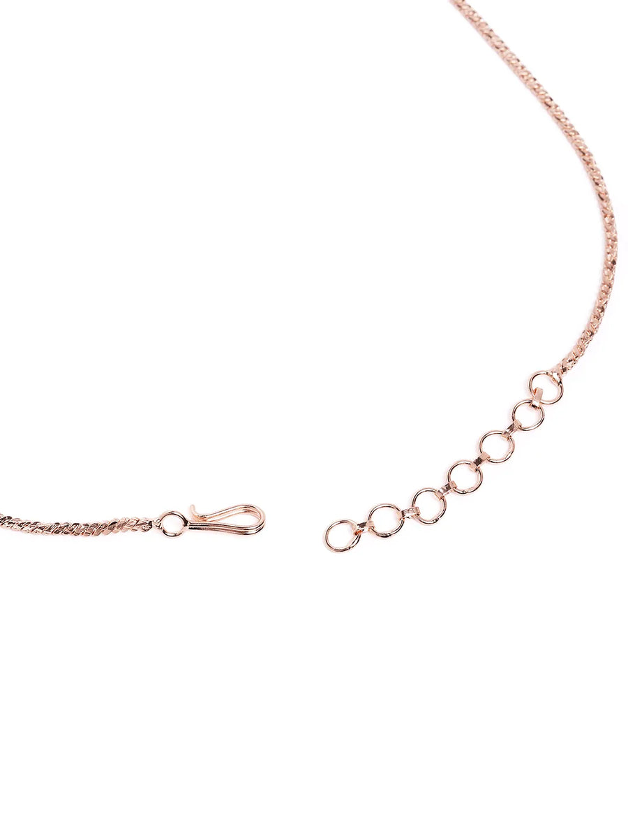 Stylish Crystal CZ Linked Necklace Set