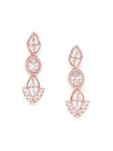 Stylish Crystal CZ Linked Necklace Set