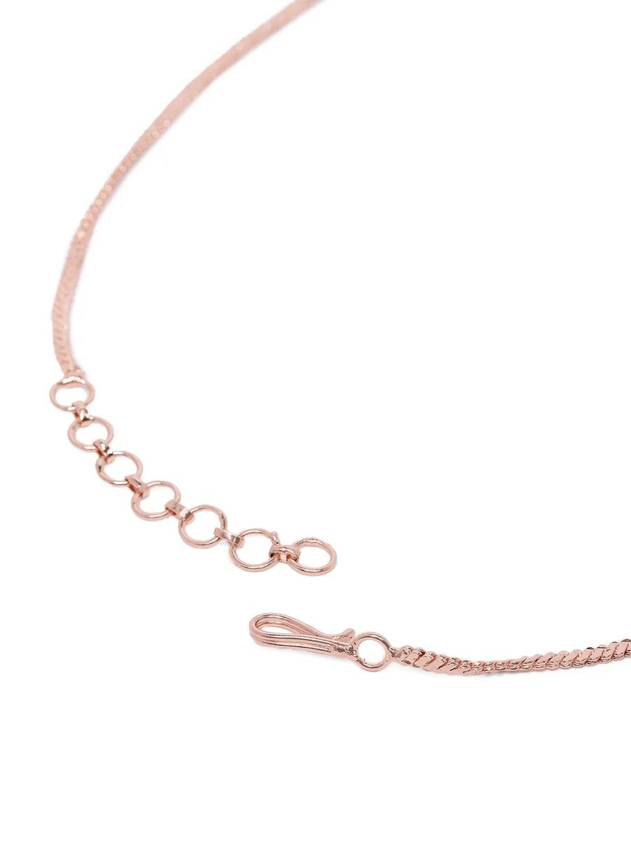 Stylish Crystal CZ Linked Necklace Set