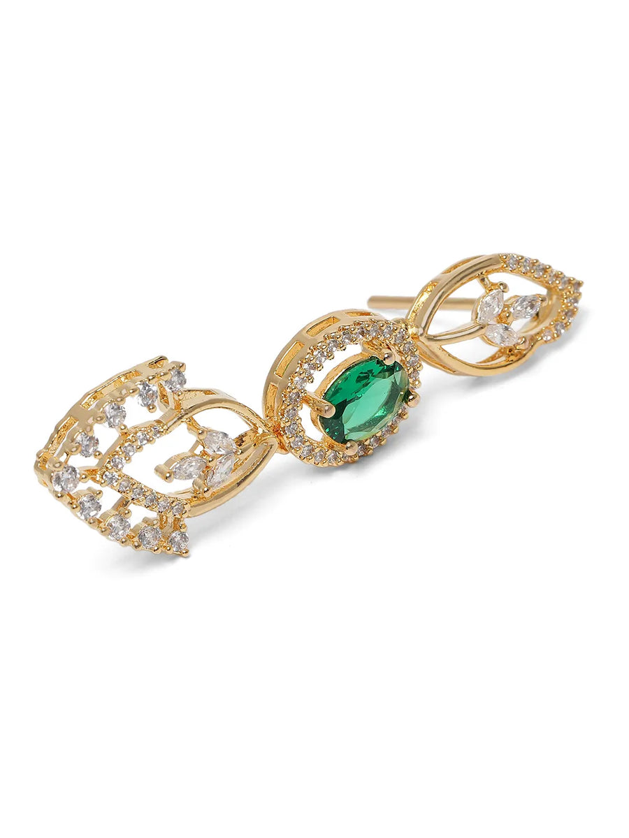 Stylish Crystal CZ Linked Necklace Set