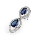 Royal Crystal Elegance Necklace Set - Silver Blue