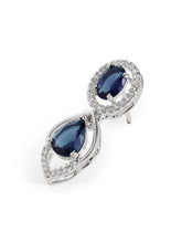 Royal Crystal Elegance Necklace Set - Silver Blue