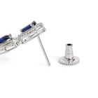 Royal Crystal Elegance Necklace Set - Silver Blue