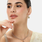 Glam Crystal Square Necklace Set
