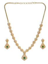 Glam Crystal Square Necklace Set