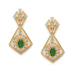Glam Crystal Square Necklace Set