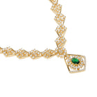 Glam Crystal Square Necklace Set