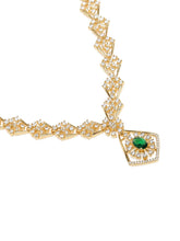 Glam Crystal Square Necklace Set