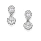 CZ Stone Twist Design Necklace Set