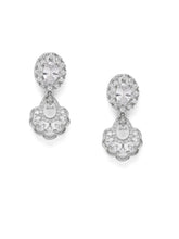 CZ Stone Twist Design Necklace Set