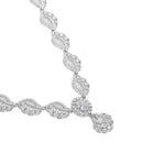CZ Stone Twist Design Necklace Set