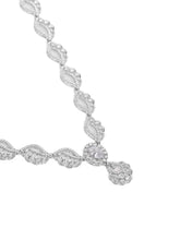 CZ Stone Twist Design Necklace Set