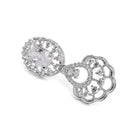 CZ Stone Twist Design Necklace Set