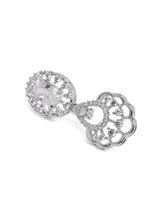 CZ Stone Twist Design Necklace Set