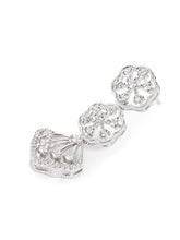 Ethereal Shell CZ Necklace Set - Silver