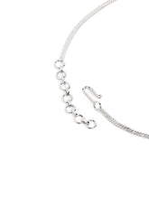 Ethereal Shell CZ Necklace Set - Silver