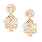 Sparkling Floral Charm CZ Necklace Set