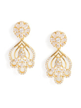 Sparkling Floral Charm CZ Necklace Set