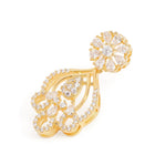 Sparkling Floral Charm CZ Necklace Set