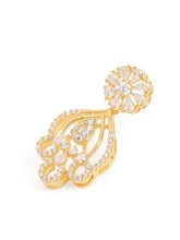 Sparkling Floral Charm CZ Necklace Set