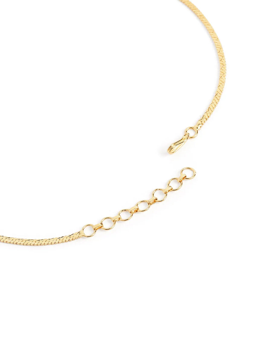 Sparkling Floral Charm CZ Necklace Set