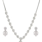Classic CZ Filigree Pattern Necklace Set