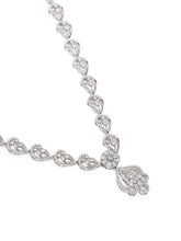 Classic CZ Filigree Pattern Necklace Set