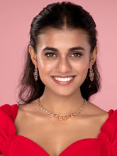 Radiant CZ Pear Drop Necklace & Earrings