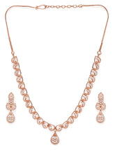 Dazzling Teardrop Necklace and Earrings