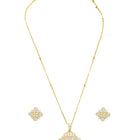 Blooming Elegance CZ Stud Pendant Set
