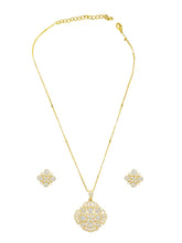 Blooming Elegance CZ Stud Pendant Set