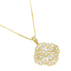 Blooming Elegance CZ Stud Pendant Set