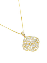Blooming Elegance CZ Stud Pendant Set