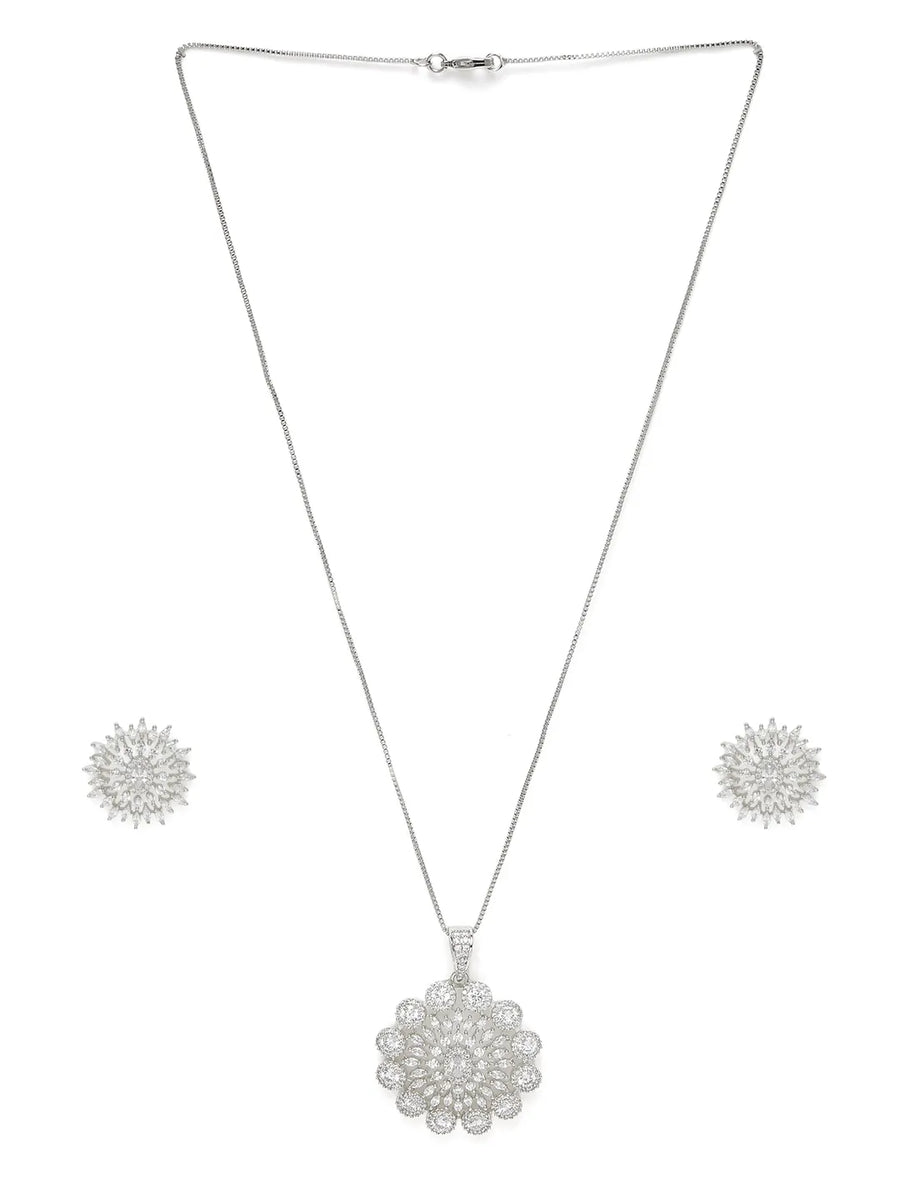 Star Petal Sparkling Pendant Set
