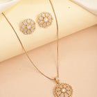 Luxe Garden Cubic Zirconia Pendant Set