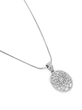 Oval Grace CZ Stud Pendant Set