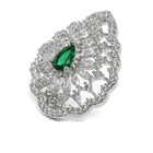 Mystic Emerald Crystal Pendant Set