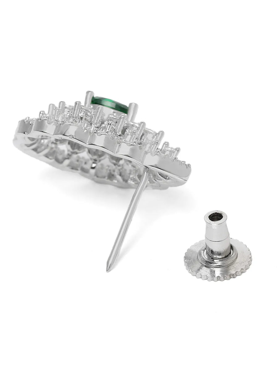 Mystic Emerald Crystal Pendant Set