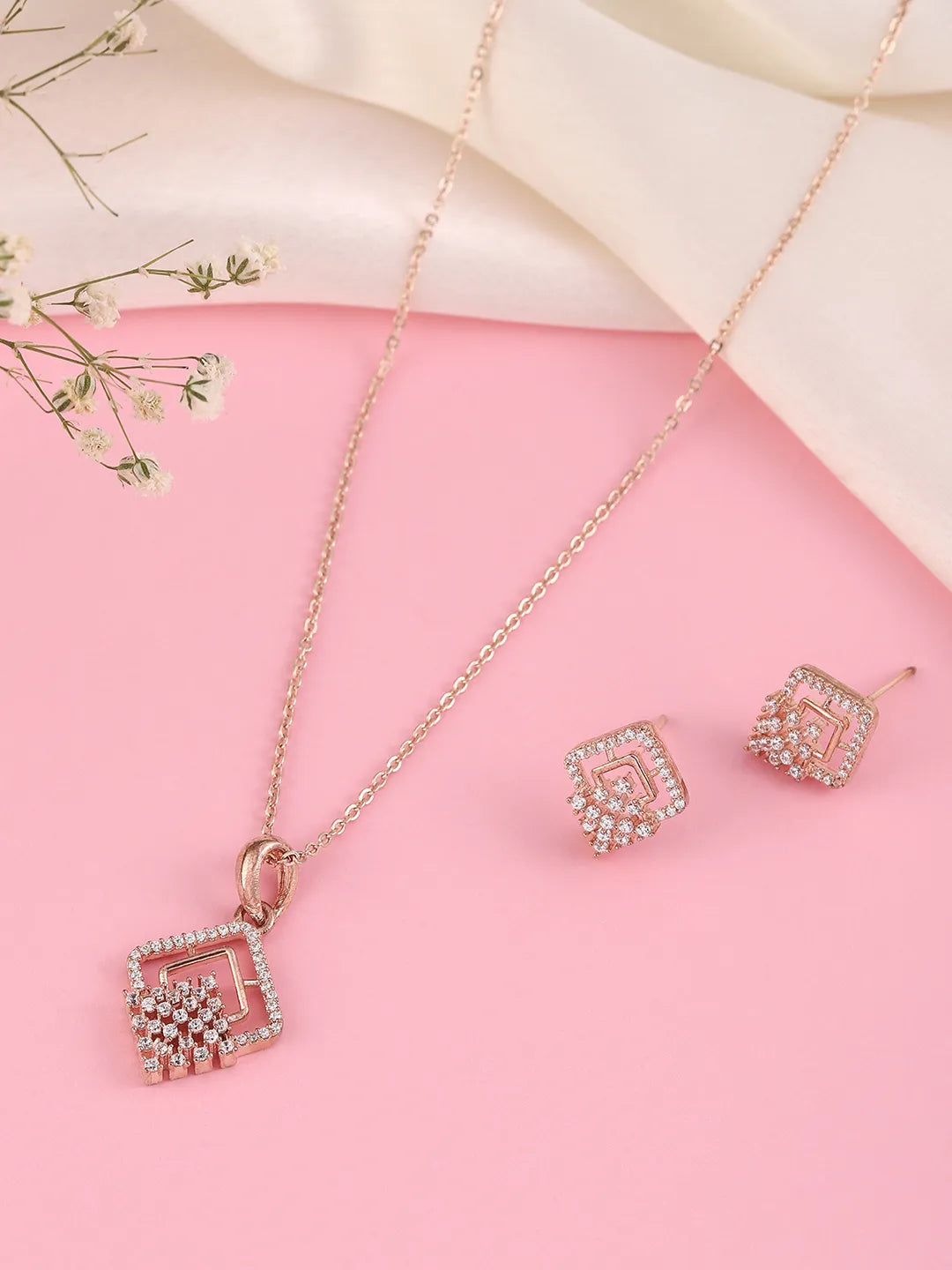 Studded Pendant Set | Sparkling Fashion Jewellery by Peora Fashions