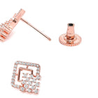 Brilliant CZ Studded Pendant Set