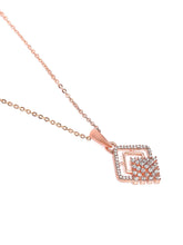 Brilliant CZ Studded Pendant Set