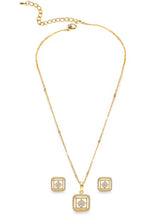 Eternal Glow CZ Studded Pendant Set
