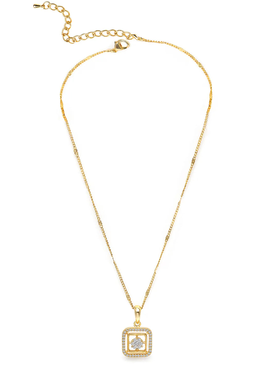 Eternal Glow CZ Studded Pendant Set