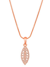 Leafy Allure CZ Pendant Set